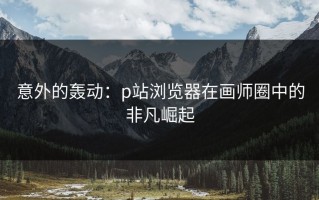 意外的轰动：p站浏览器在画师圈中的非凡崛起