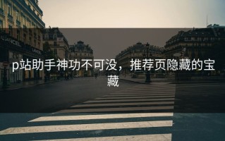p站助手神功不可没，推荐页隐藏的宝藏