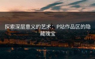 探索深层意义的艺术：P站作品区的隐藏瑰宝