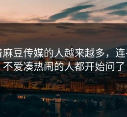 围着麻豆传媒的人越来越多，连平时不爱凑热闹的人都开始问了
